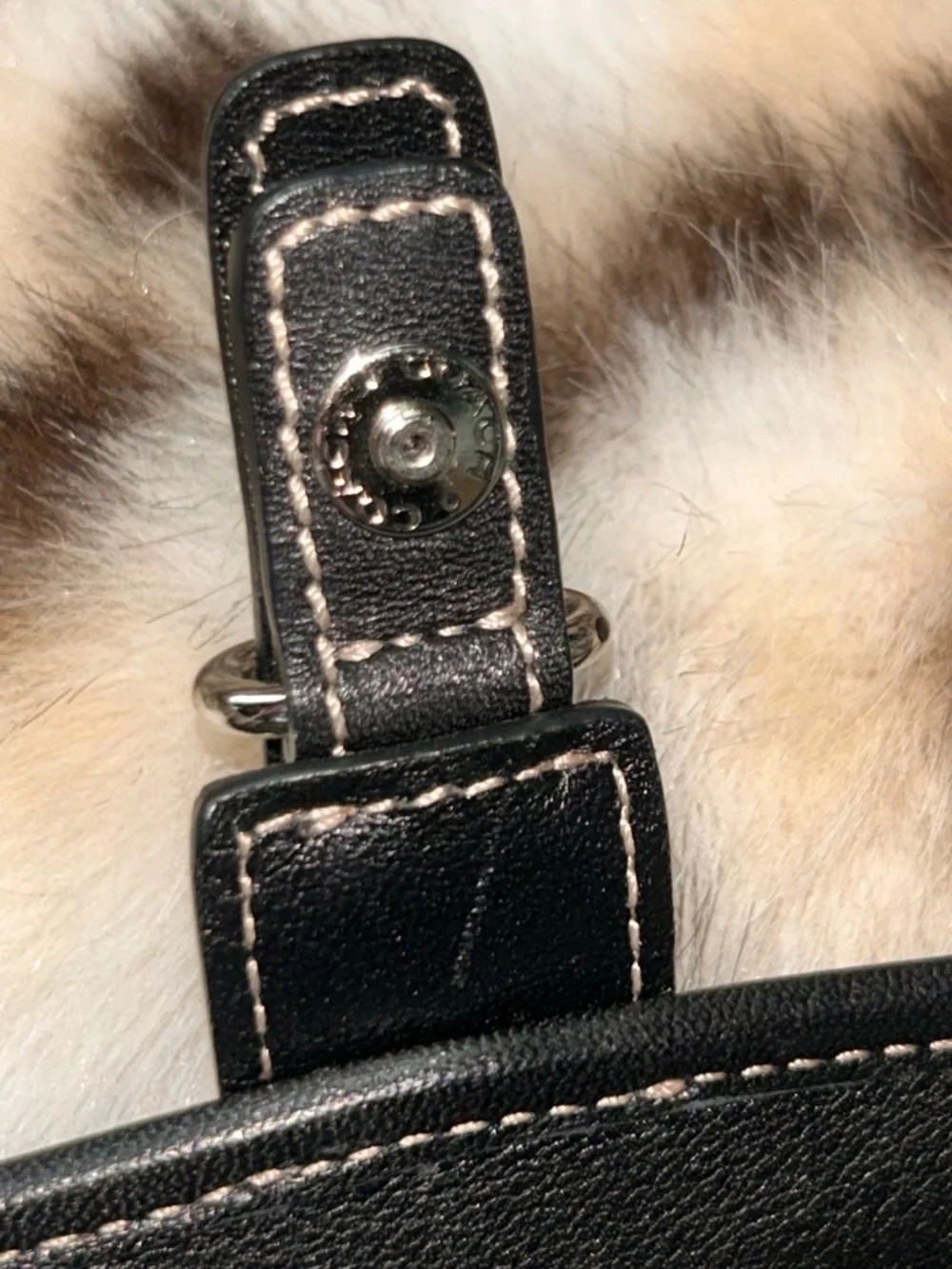 Coach Soho Black Leather Wristlet with Silver Buckle - Picture 11 of 14